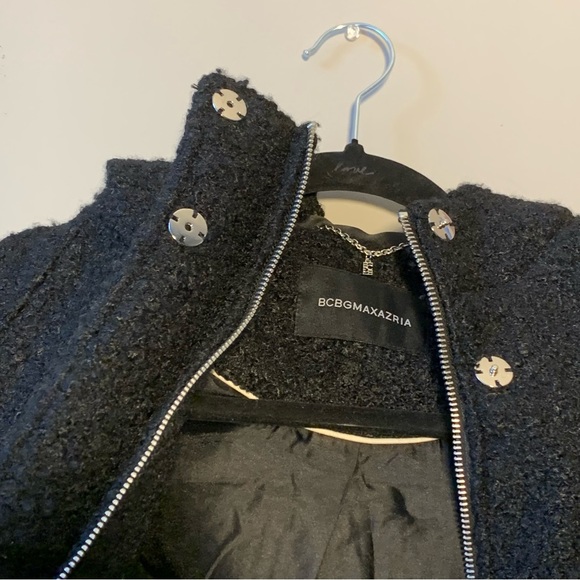 BCBG Womens Boucle Cold Weather Walker Coat - Gray - Size Small - Picture 2 of 4